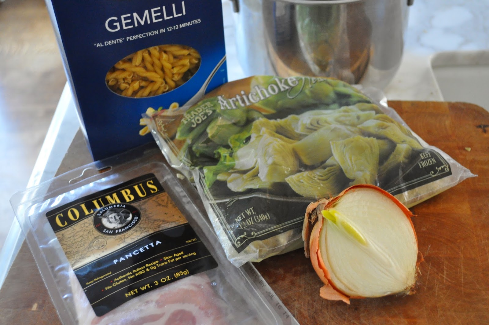 Cooking with Manuela Pasta with Artichokes and Pancetta