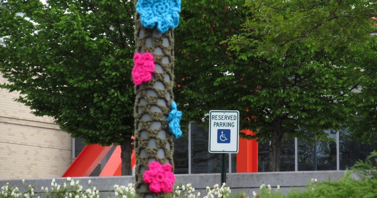 Celtic Knot Crochet Yarn Bomb Blossoms Free Pattern