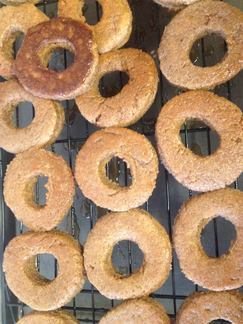 Whole-Wheat Honey-Glazed Doughnuts