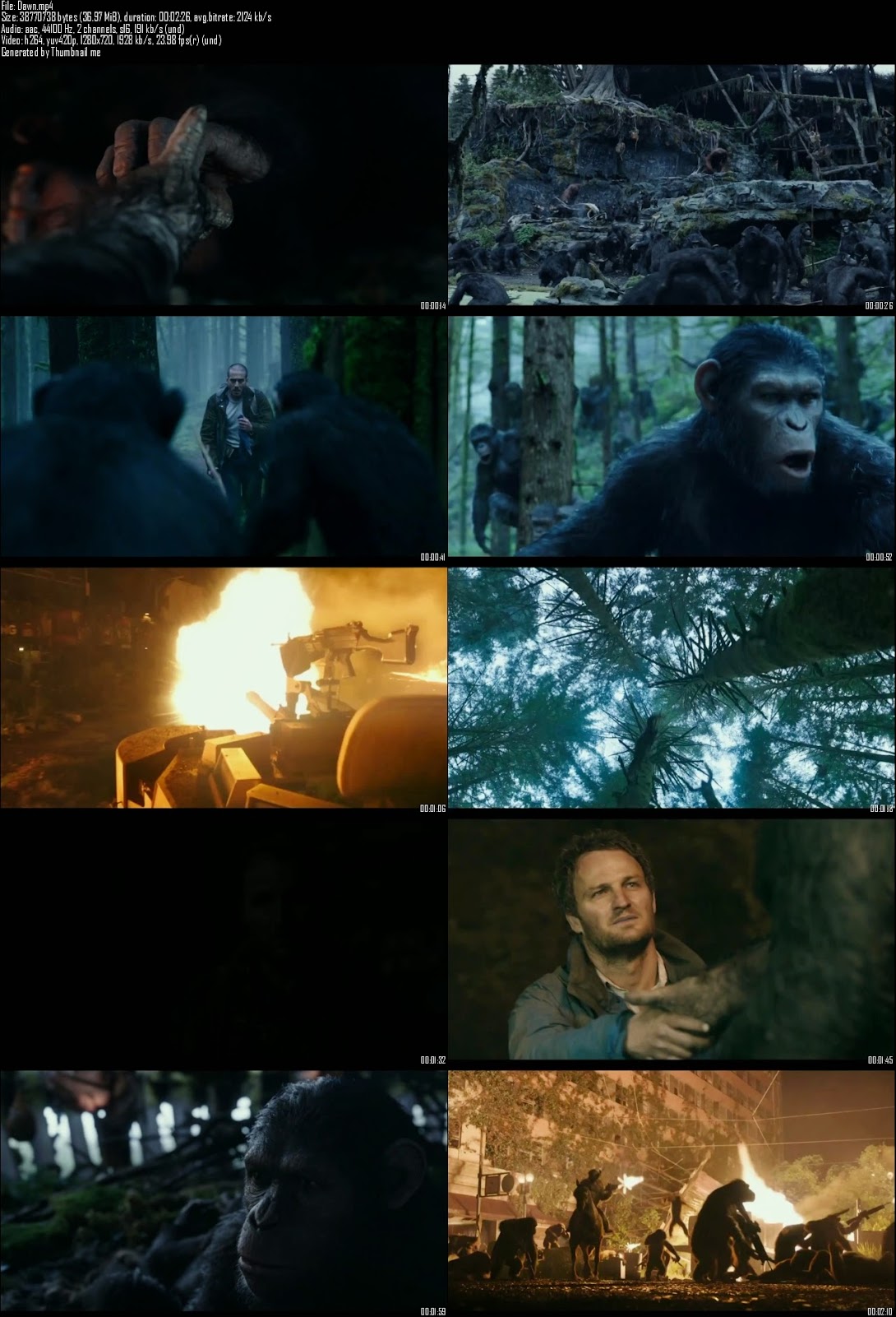 Single Resumable Download Link For Dawn Of The Planet Of The Apes (2014) First Look Promo HD