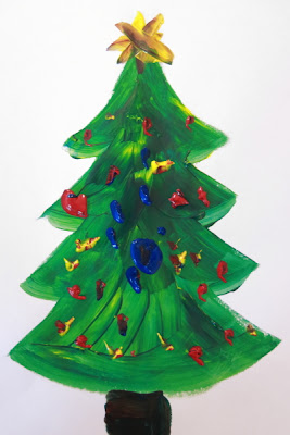 Christmas tree art