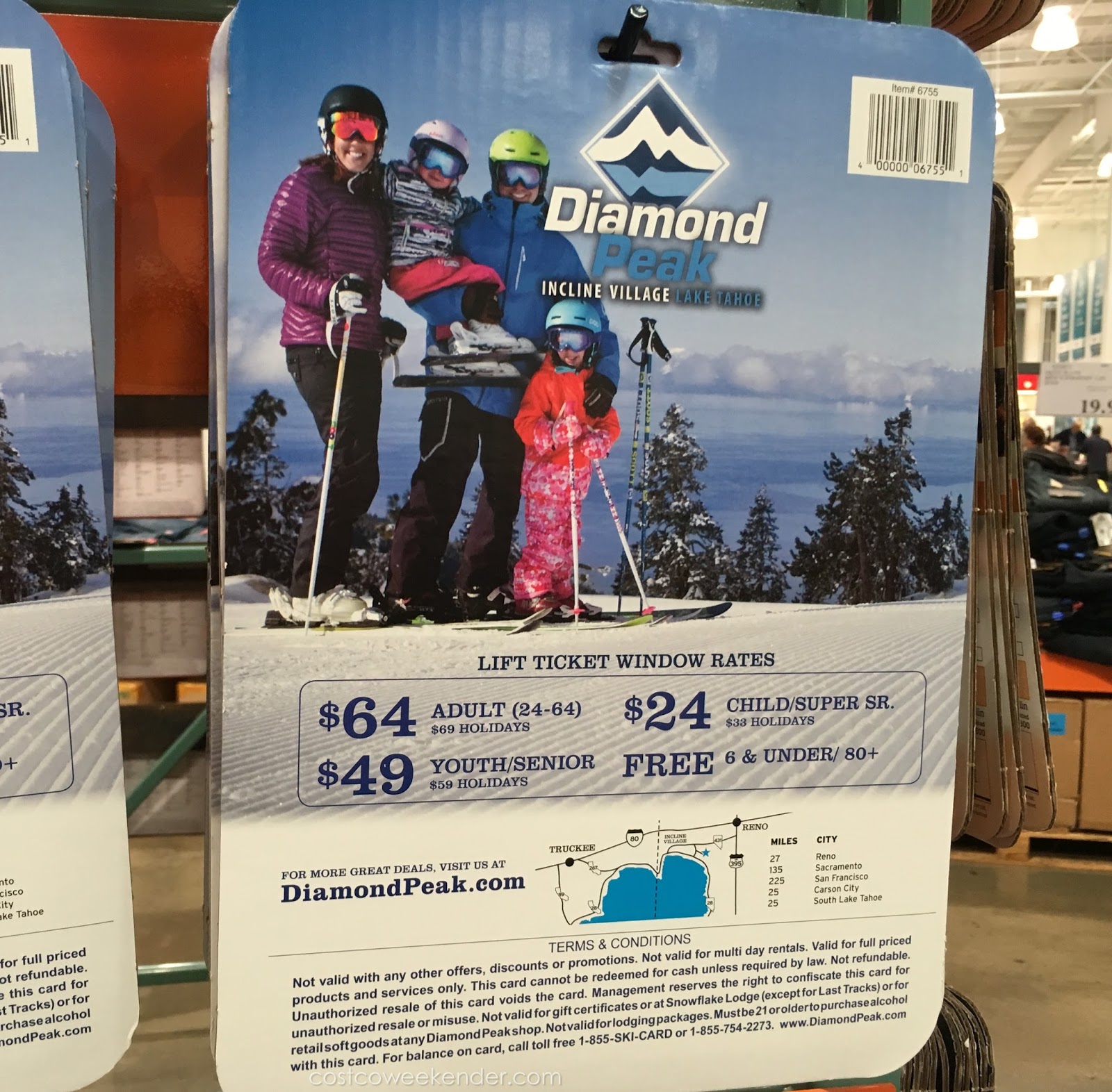 Diamond Peak Ski Resort 2 50 Gift Cards Costco Weekender
