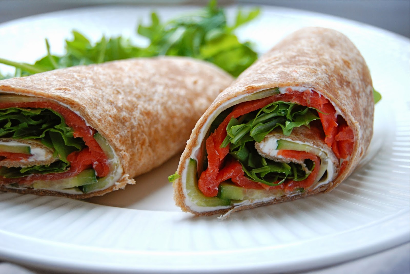 New to the Table Smoked Salmon & Cucumber Wraps