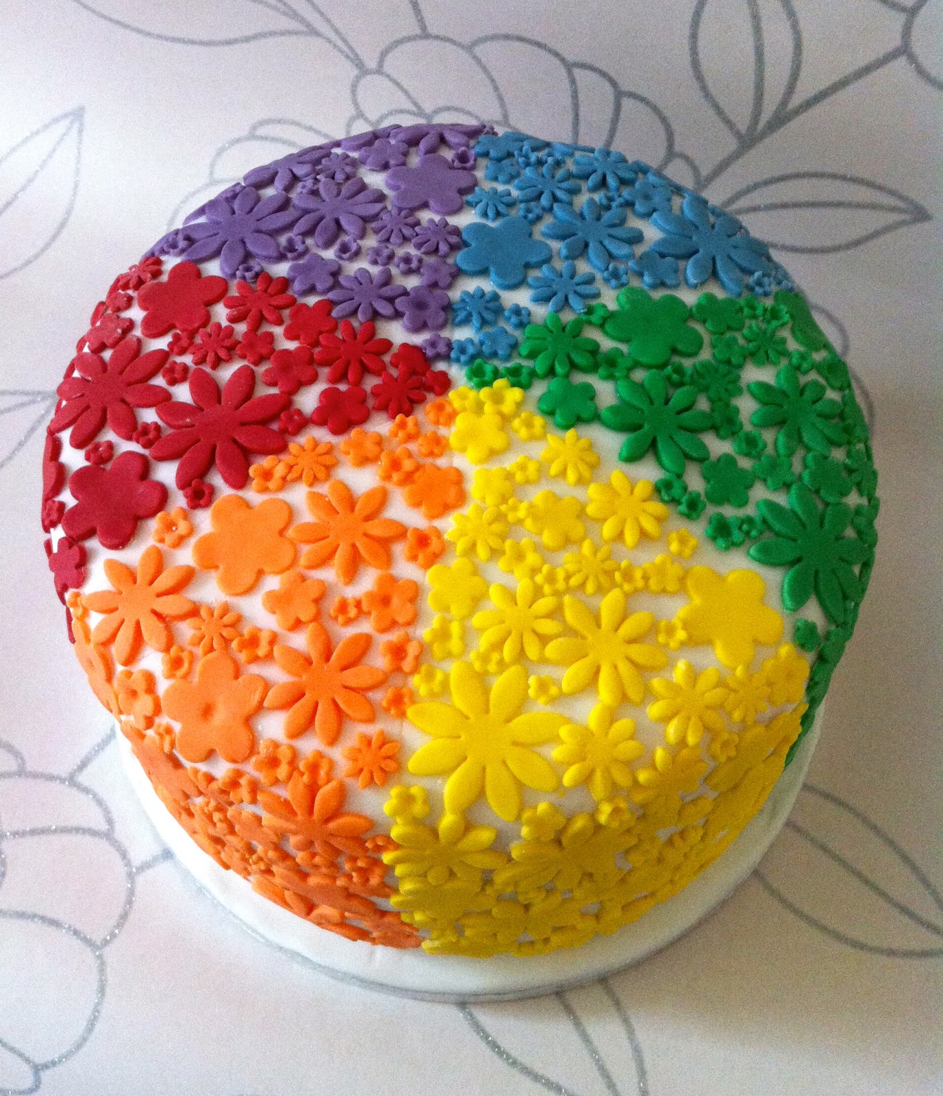 Fondant Rainbow Cake