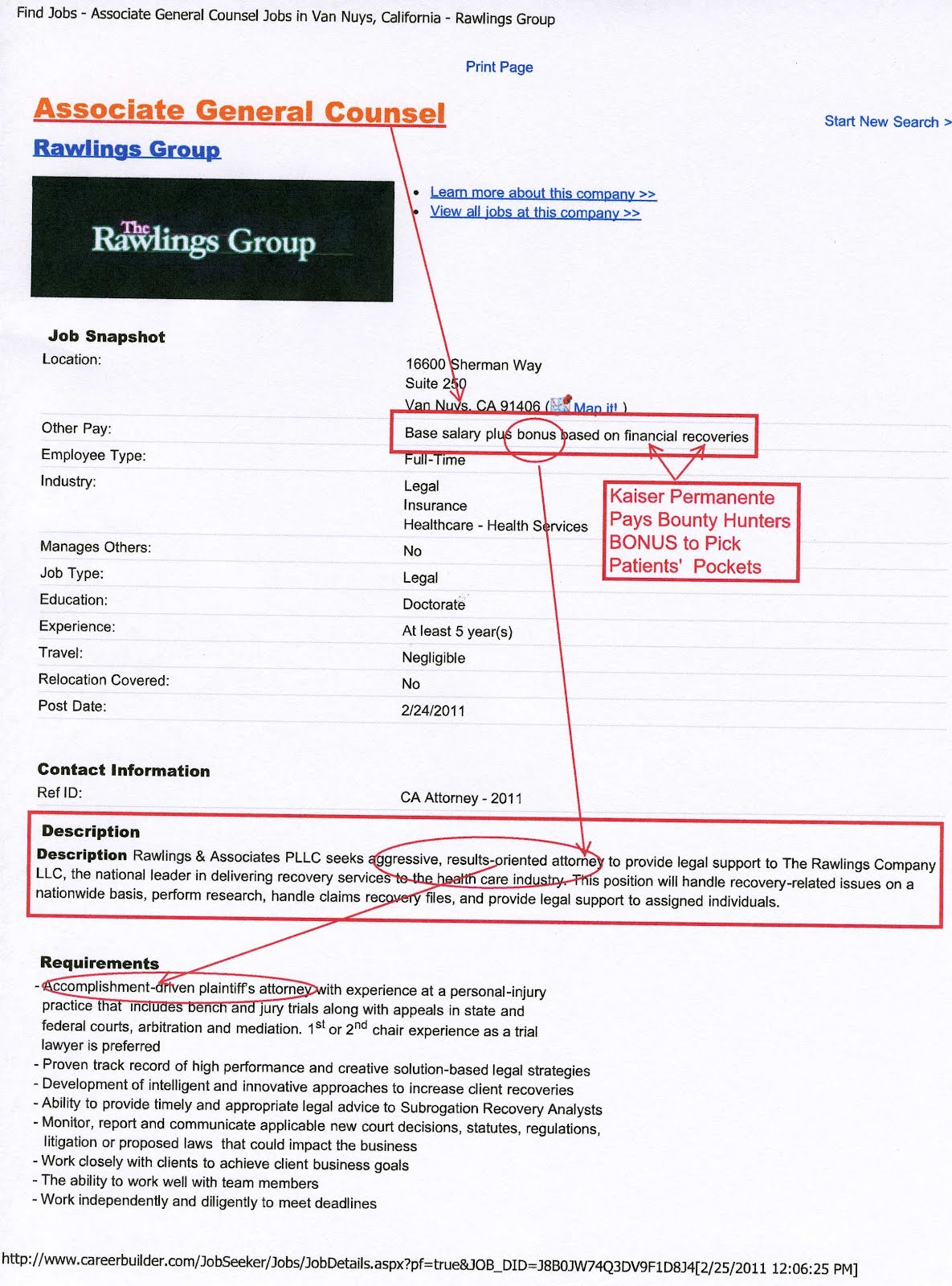 Thank heaven for insurance companies The Rawlings Group plunders its