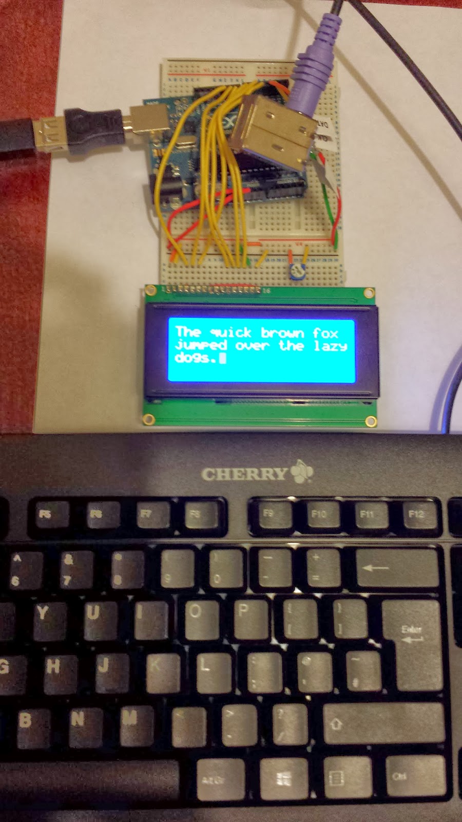 Dave's Z80 Journey 41. PS/2 Keyboard Test