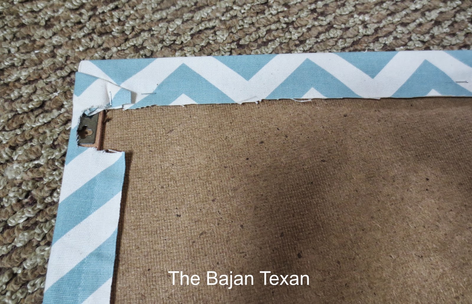 Nail Head Trim Diy Bulletin Board The Bajan Texan