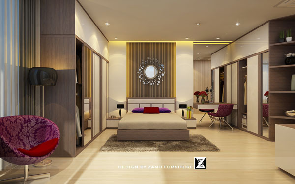 Thiết kế nội thất phòng ngủ 2 căn hộ 3401 Topaz 2 - Sai Gon Pearl