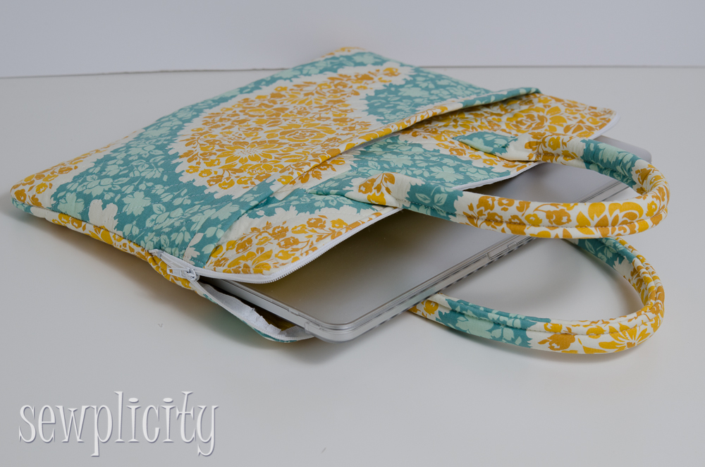 Sewplicity TUTORIAL Quilted Laptop Case (Part 2)