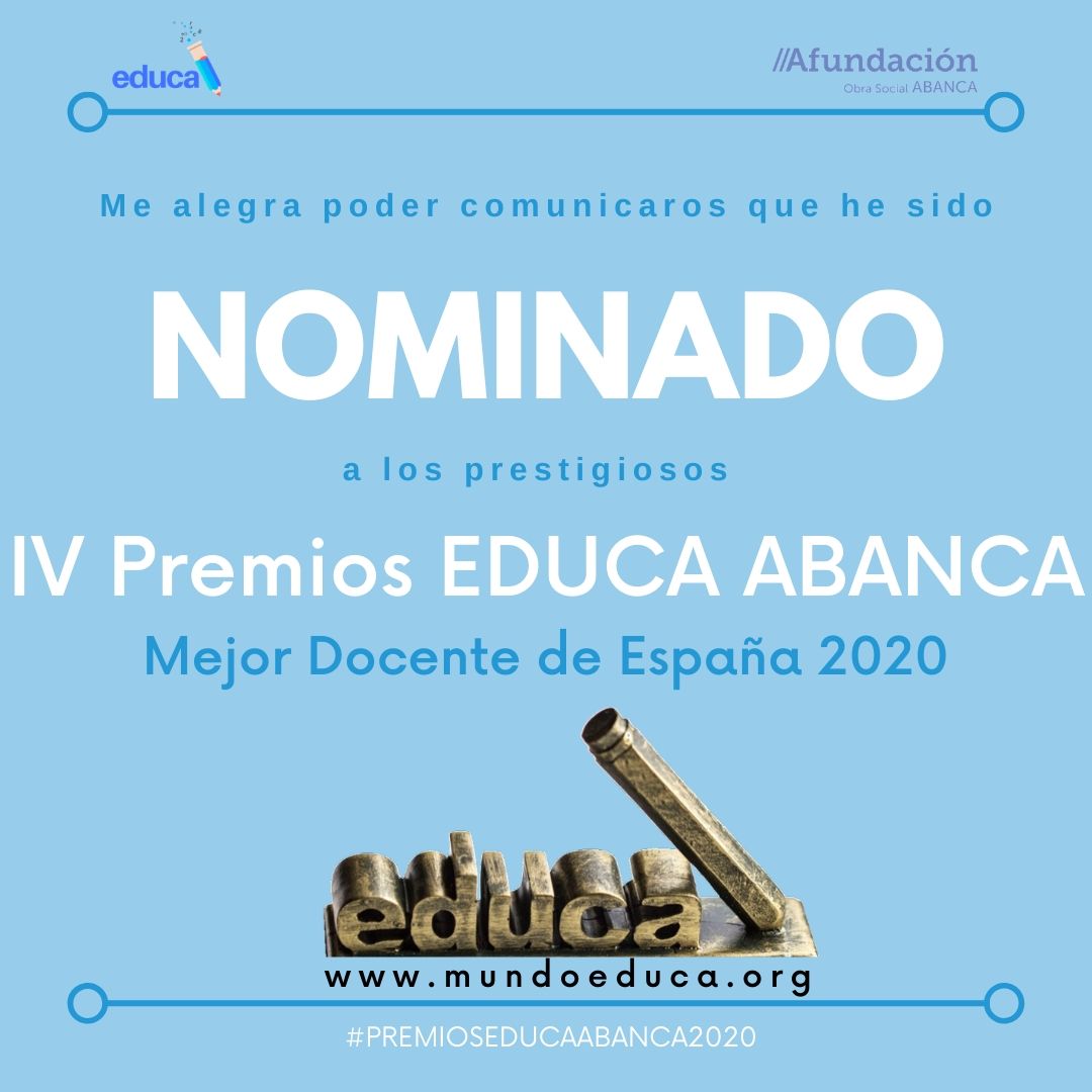 NOMINADO PREMIOS EDUCA ABANCA 2020