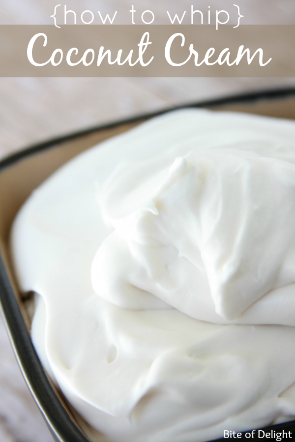 How to Whip Coconut Cream Bite Of Delight
