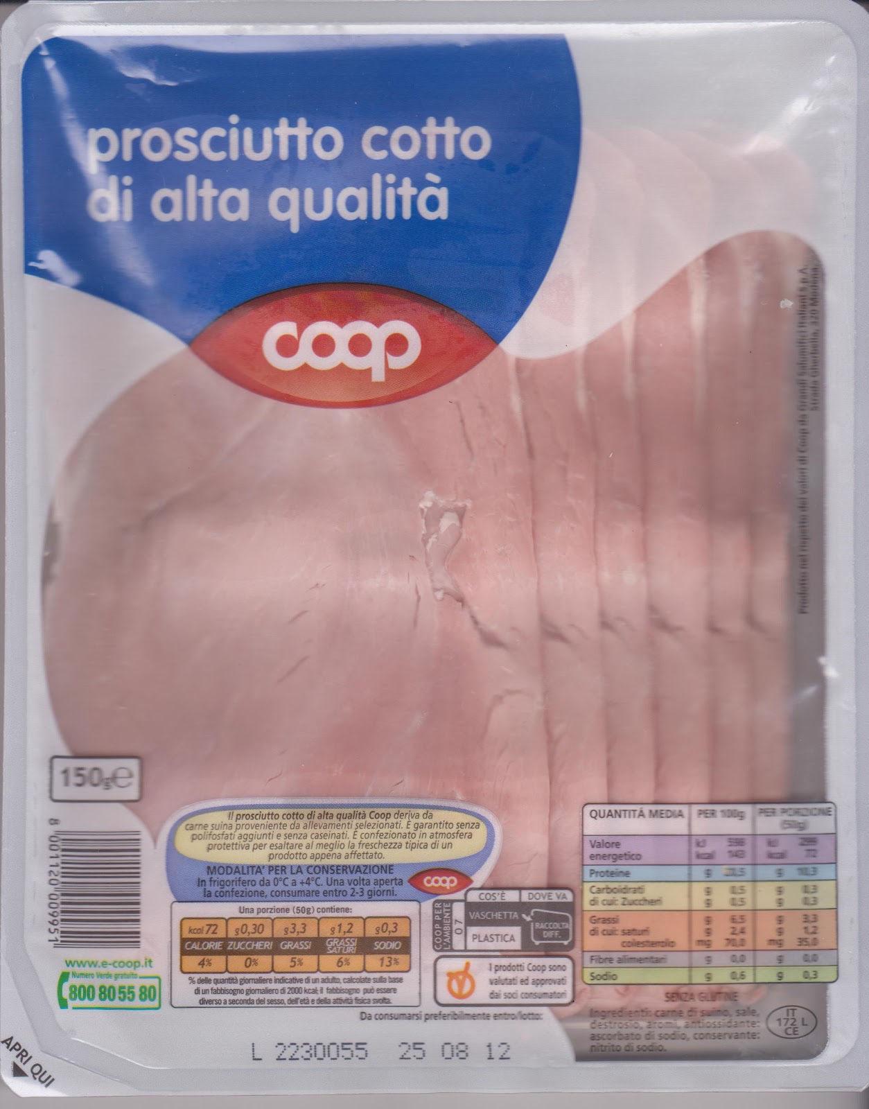 Un opinione sul marchio Coop ed il suo mondo! Coop Prosciutto cotto di