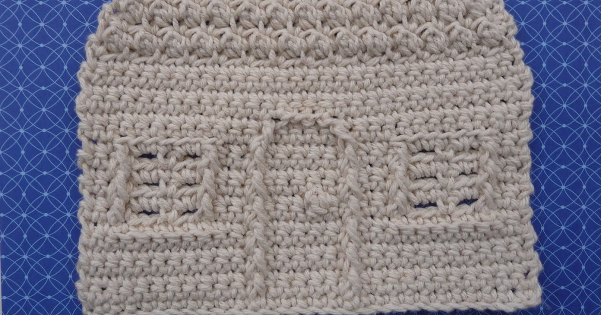 Whiskers & Wool House Dishcloth New Pattern in Shop