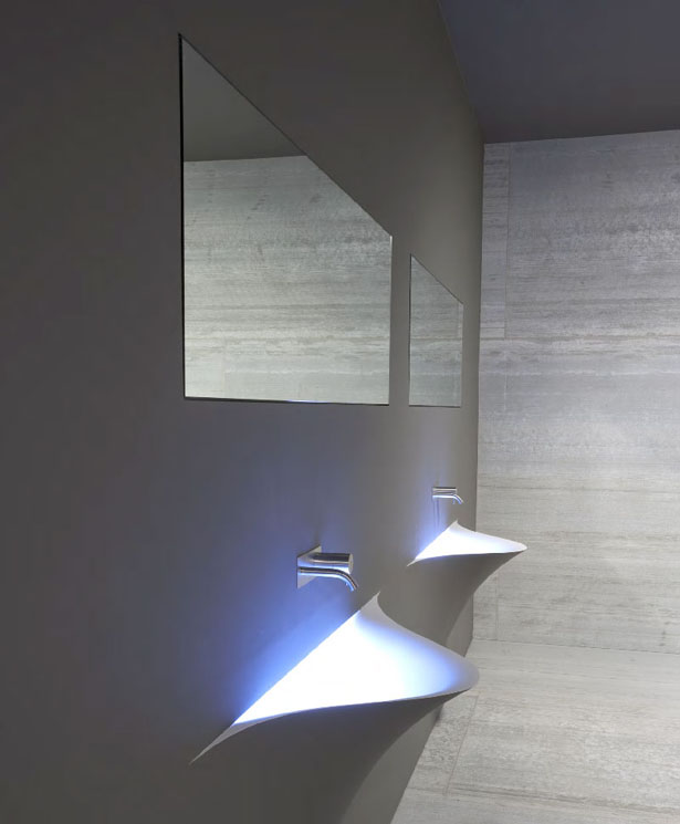 Futuristic Bathroom Design Idea