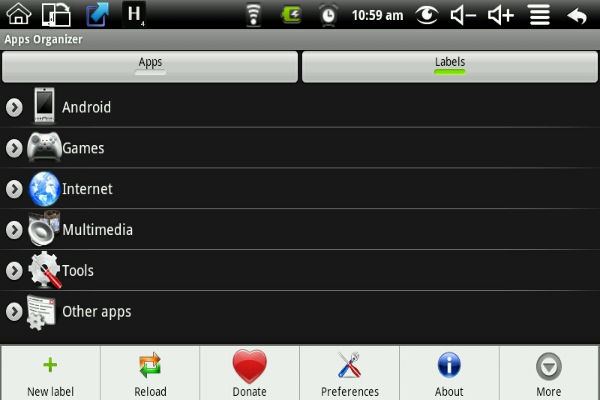 Apps Organizer