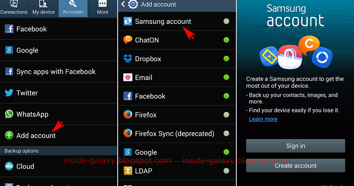 Inside Galaxy Samsung Galaxy S4 How to Add a Samsung Account in