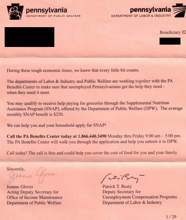 Doug Ross Journal Get Your Food Stamps Here! [J.P.]