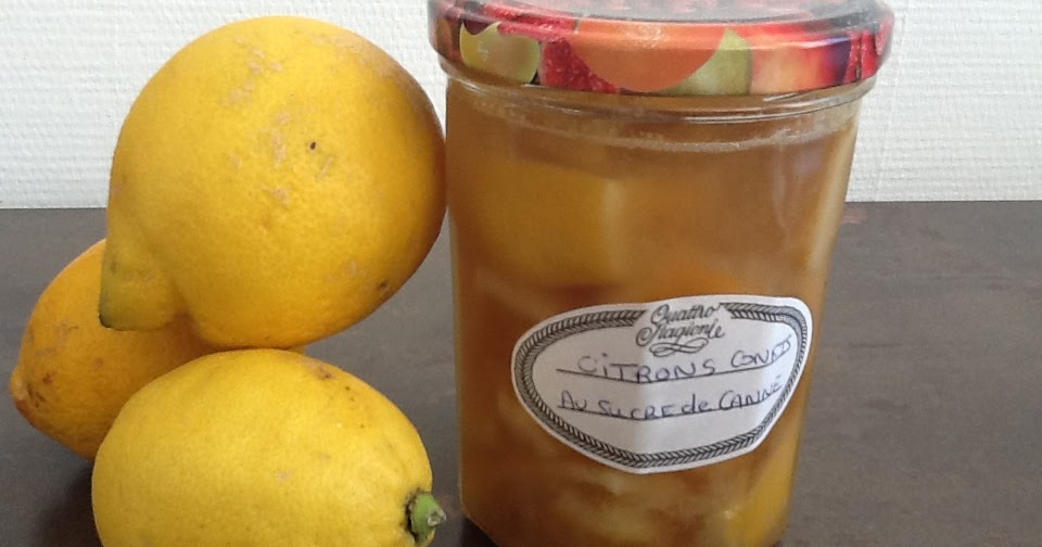 Les gourmandises de Lydie Citrons (ou oranges) confits au sucre de canne