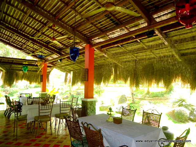 inside the restaurant of Rafael's Farm