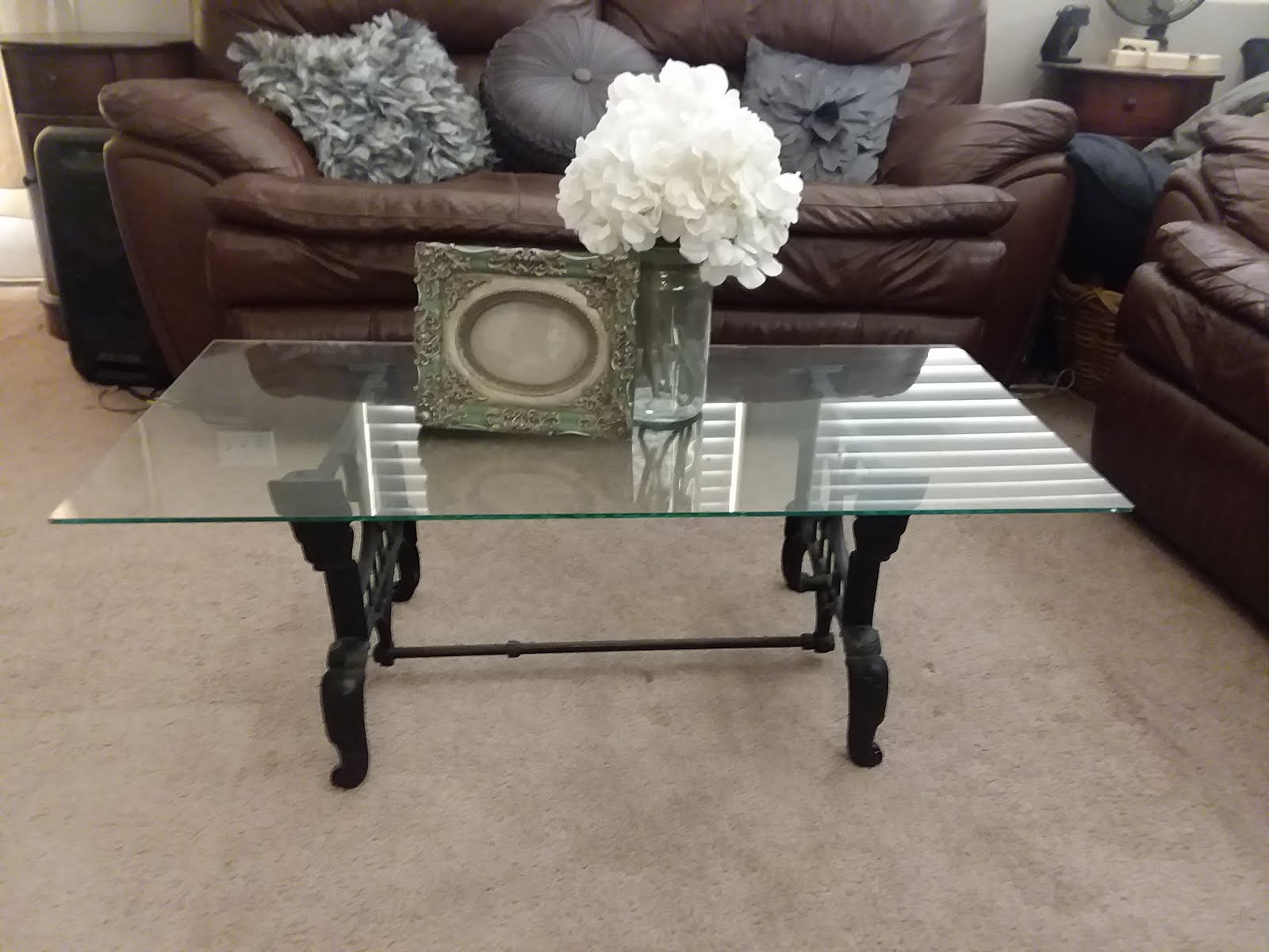 Cast iron coffee table $sold