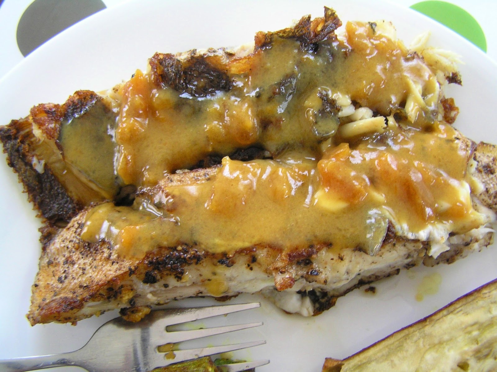 The Melting Pot Crispy Flounder with Apricot Sauce