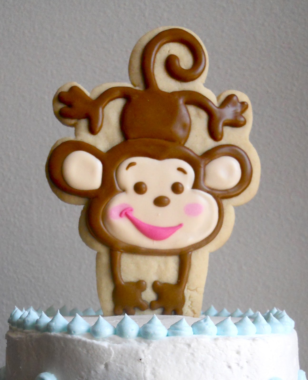 Oh Sugar Events Monkey Shower Cake