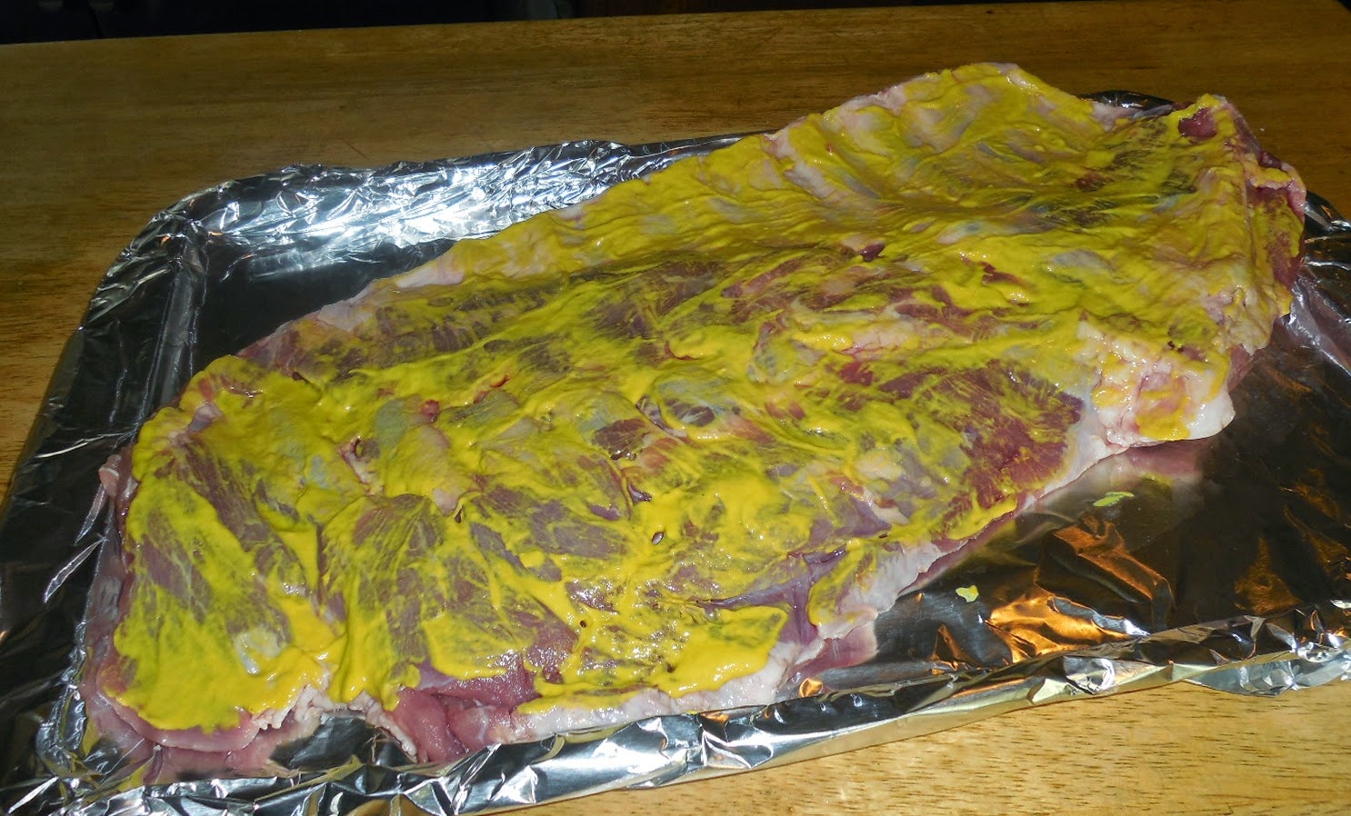 Jancey's Cooking Corner Spare ribs with mustard BBQ rub