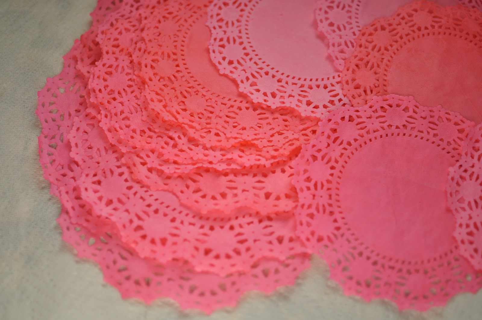 TurtleCraftyGirl Colored Doilies