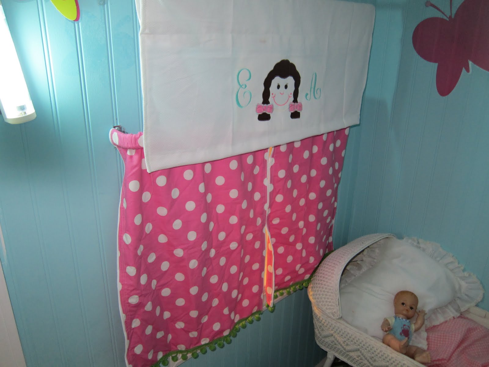 LOVE BEING A NONNY! Playhouse Curtain for the Girls!