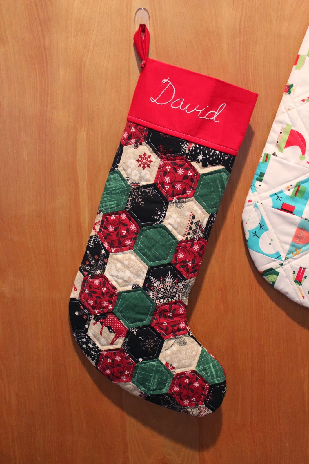 Sew Square Quilted Christmas Stockings