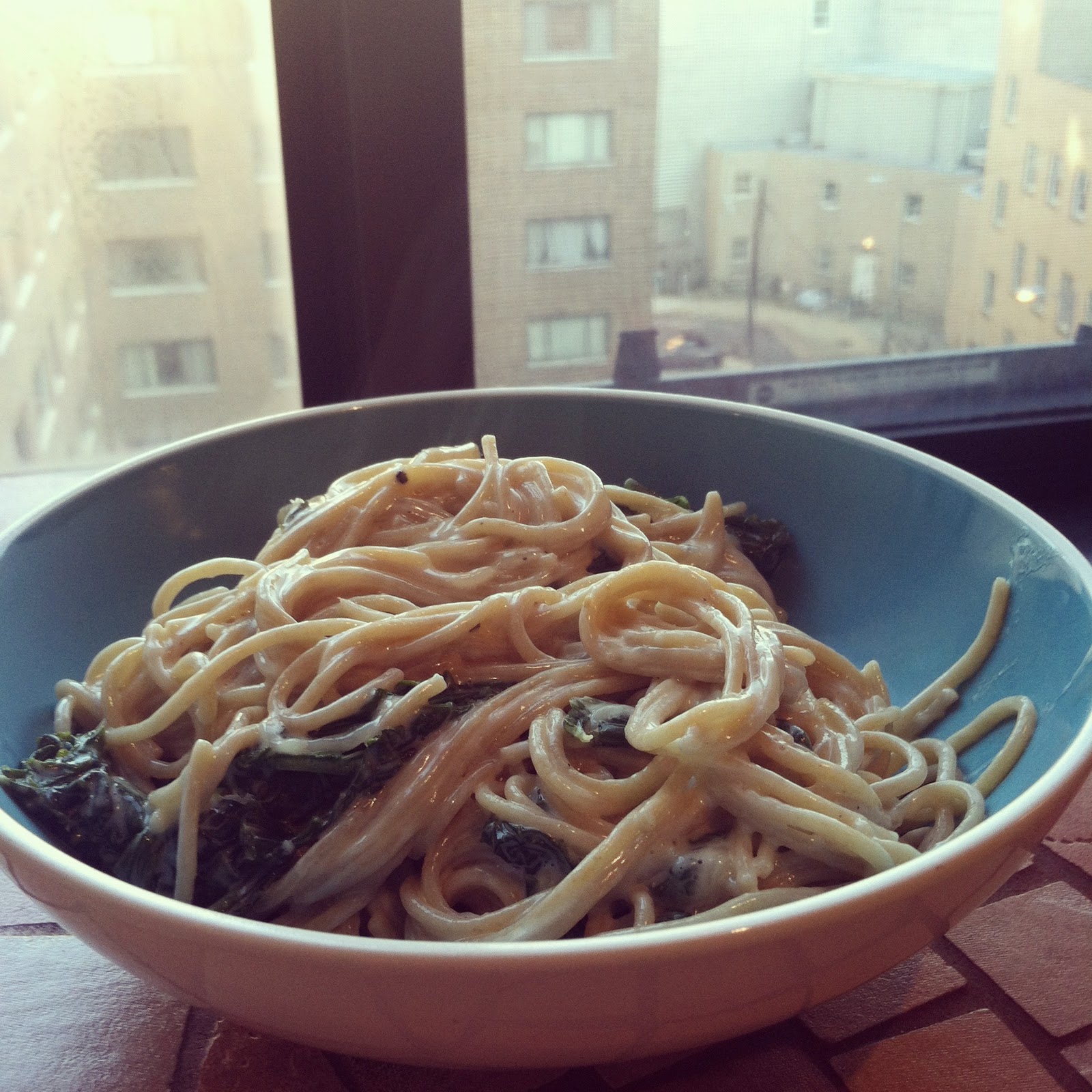 The Kitchen Holiday Pasta Alfredo with Kale