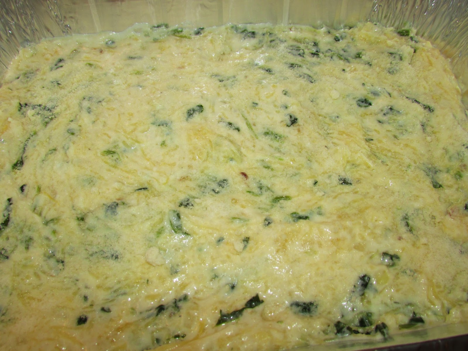 For the Love of Food Spaghetti Squash and Spinach Casserole