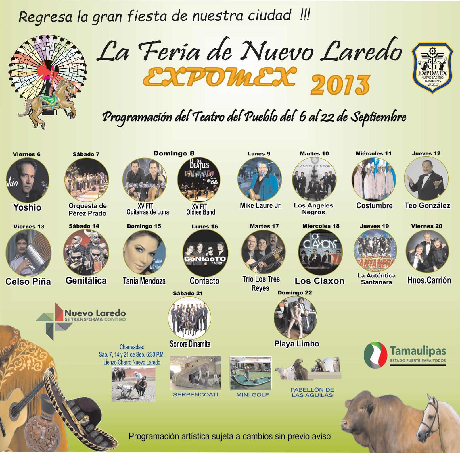 LA FERIA DE NUEVO LAREDO agosto 2013