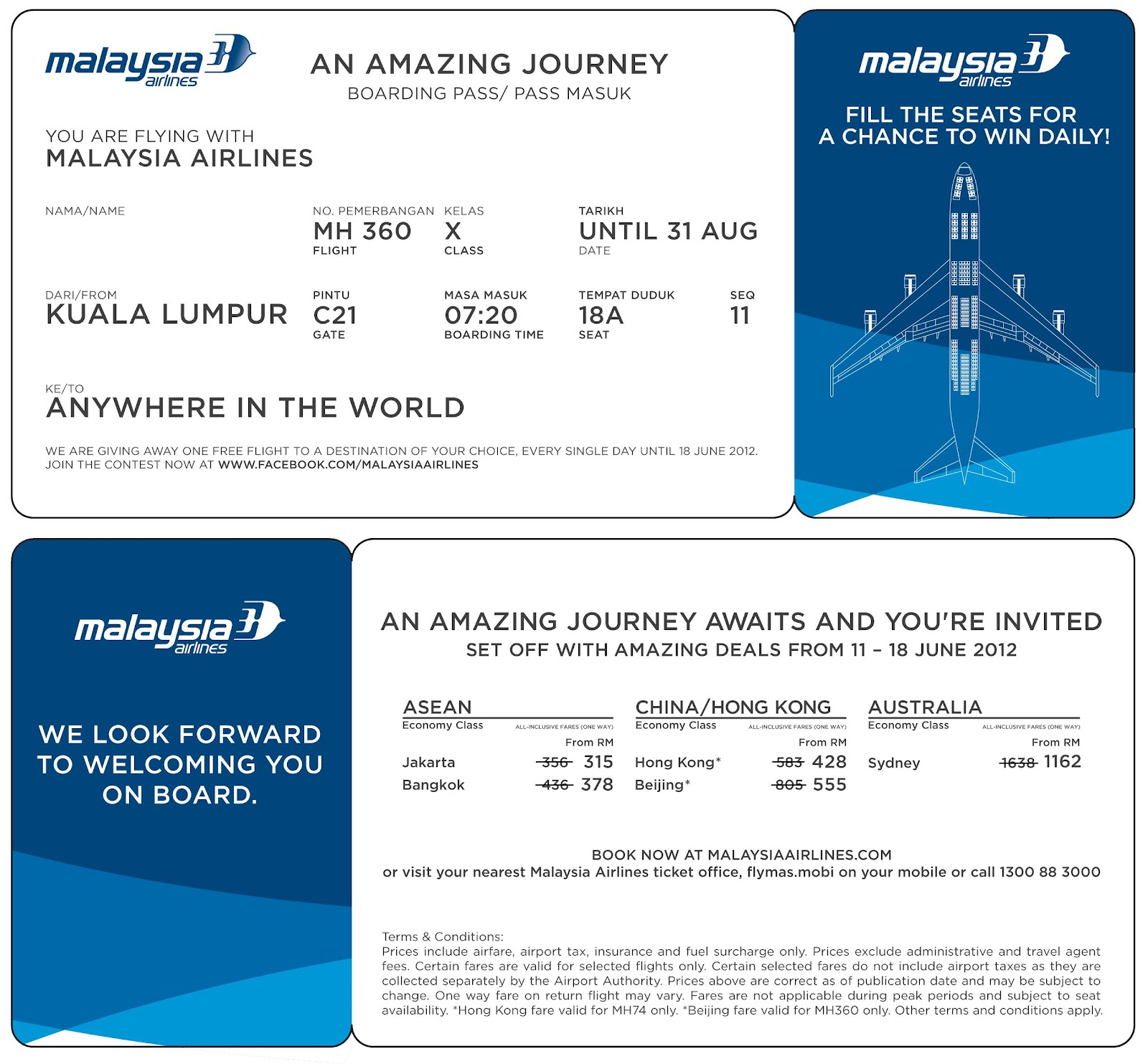 airline ticket template word