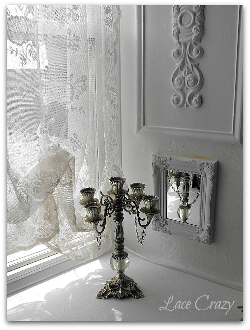 Lace Crazy Raised Panels in Deep Set Windows...