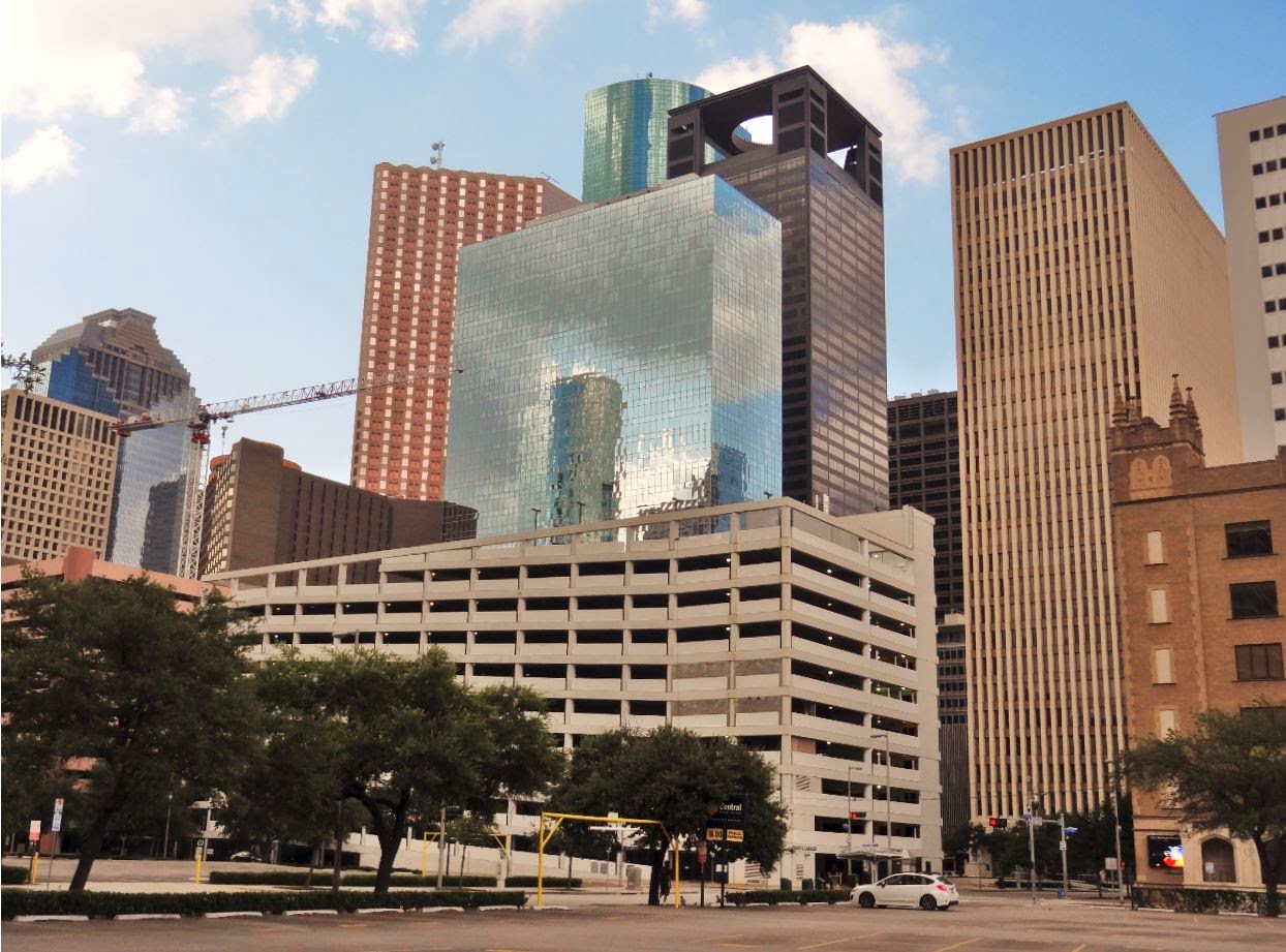 Houston in Pics Downtown Houston Parking Garages