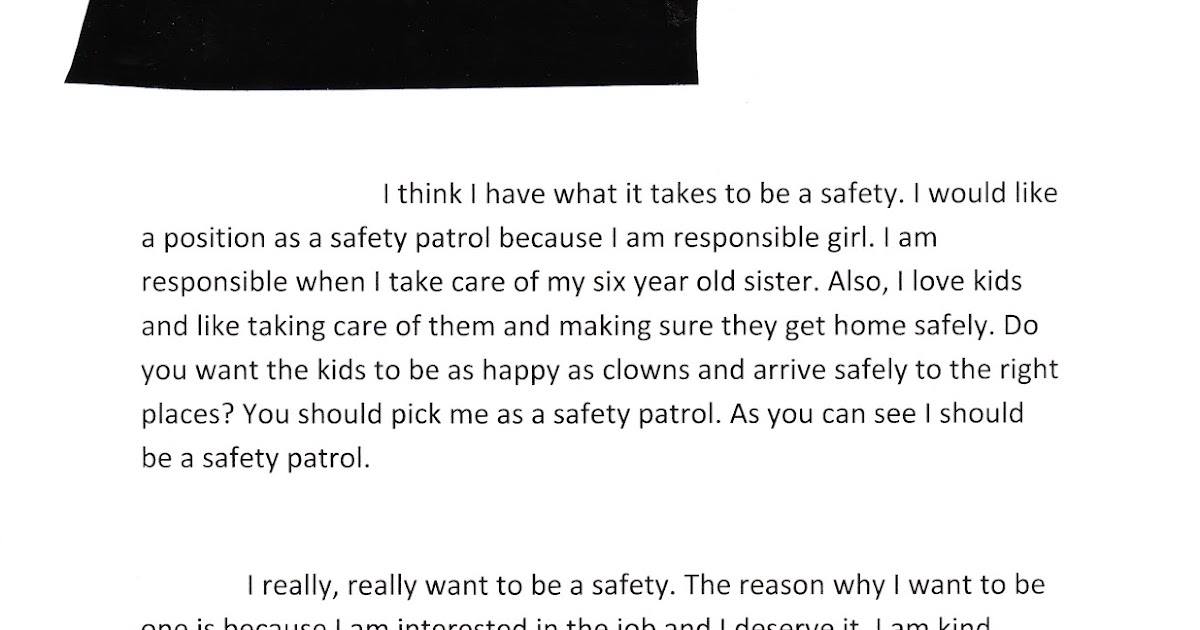 safety essay