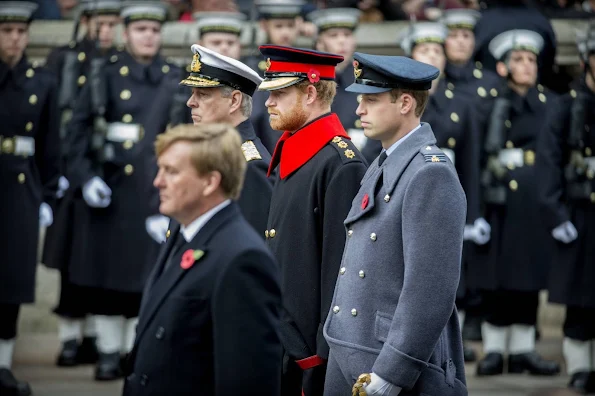 Britain's Queen Elizabeth II and with her husband Britain's Prince Philip, Duke of Edinburgh, Catherine, Duchess of Cambridge and Queen Maxima of the Netherlands and King Willem-Alexander of the Netherlands, Sophie, Countess of Wessex, Britain's Prince William, Duke of Cambridge, Britain's Prince Harry and Britain's Prince Andrew, Duke of York 