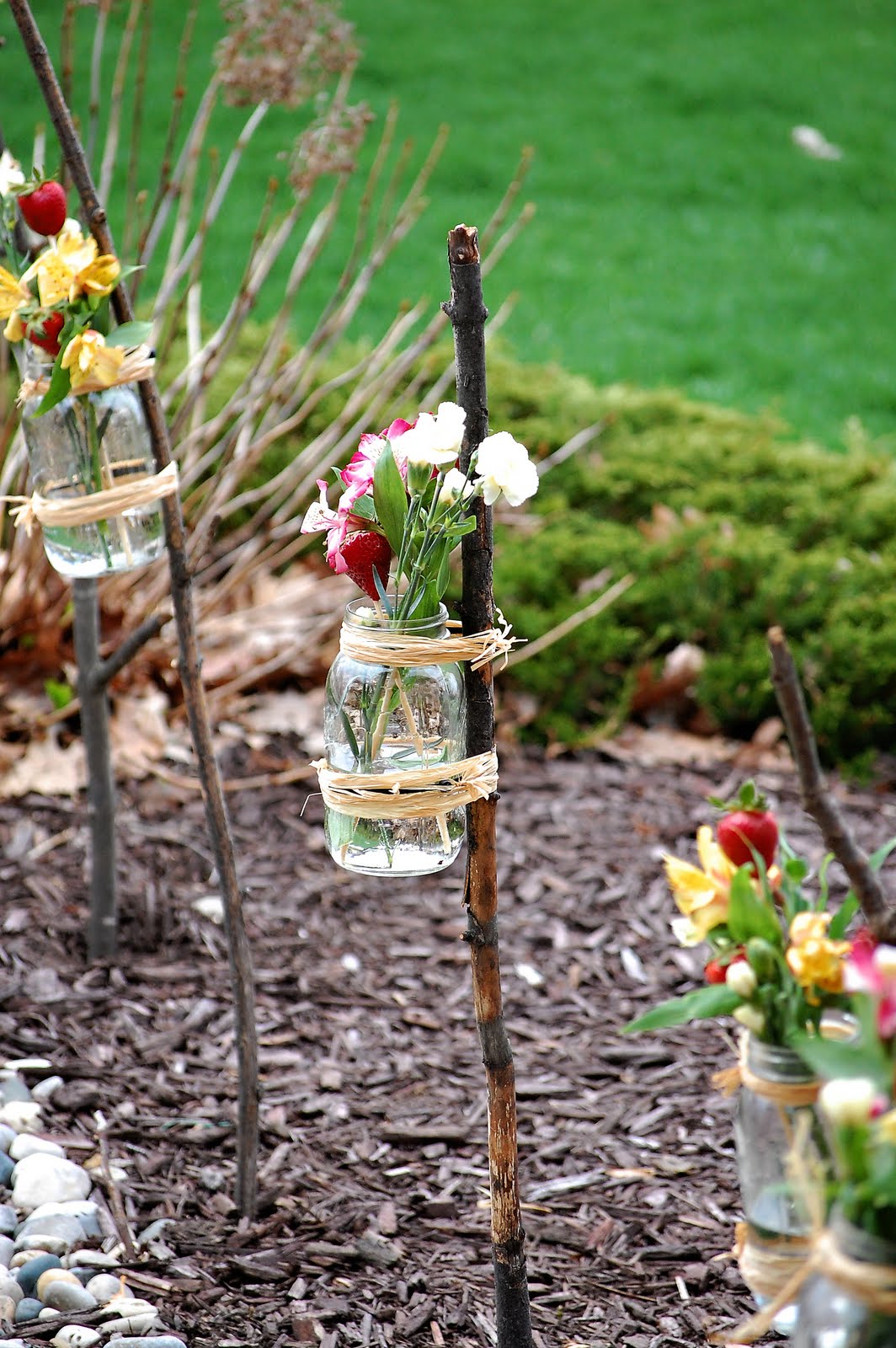 A Feathered Nest Mason Jar Branch Vases