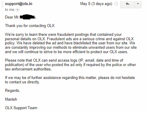 Olx Customer Servce Olx Customer Servce