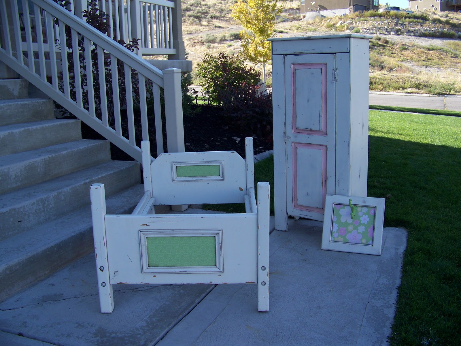 thepaintedcupboard for sale Shabby Chic Toddler Bed Set 140