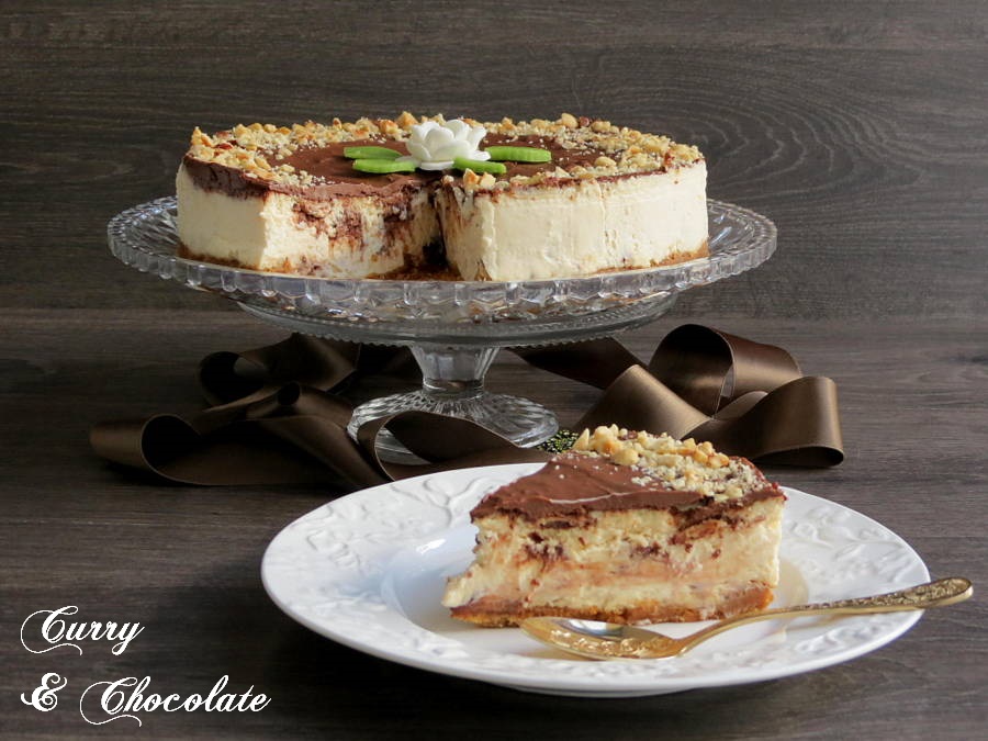 Ferrero rocher and Nutella cheesecake Ferrero rocher and Nutella cheesecake
