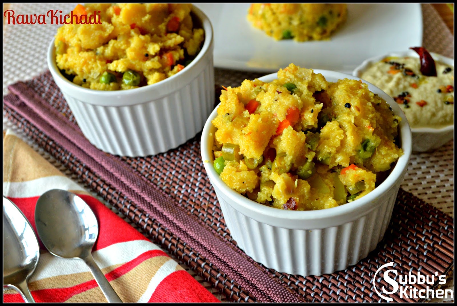 Rawa Kichadi / Vegetable Upma Rawa Kichadi / Vegetable Upma
