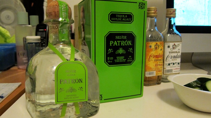 Silver Patron Tequila Professor Crunchy