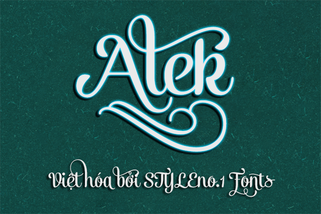 Download Vintage Script Alek Viá»t Hoa Viá»t Font SVG Cut Files