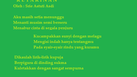 Puisi Cinta yang Sedih | Keyakinan Jiwa Wanita Bermata Hujan Puisi Cinta yang Sedih | Keyakinan Jiwa Wanita Bermata Hujan