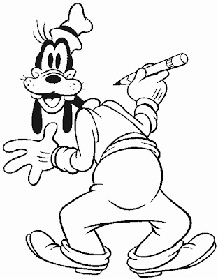 Cartoon Design: Mickey Mouse Disney Coloring Pages : Goofy Learning To ...