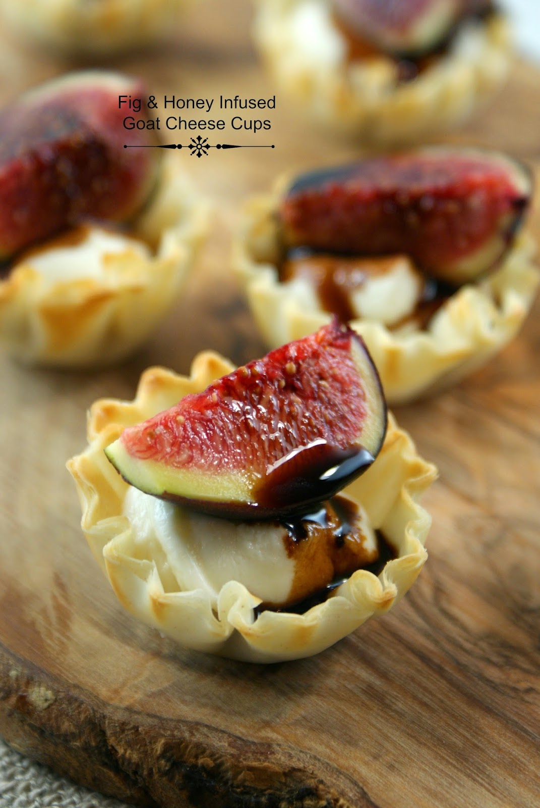 Authentic Suburban Gourmet Fig & Honey Infused Goat Cheese Bites