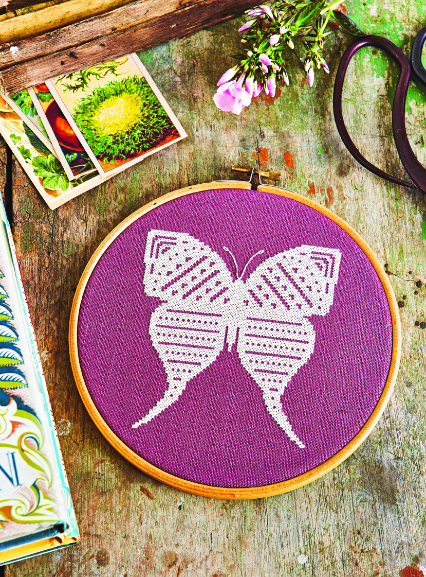 Follow the White Bunny Secret Garden Embroidery