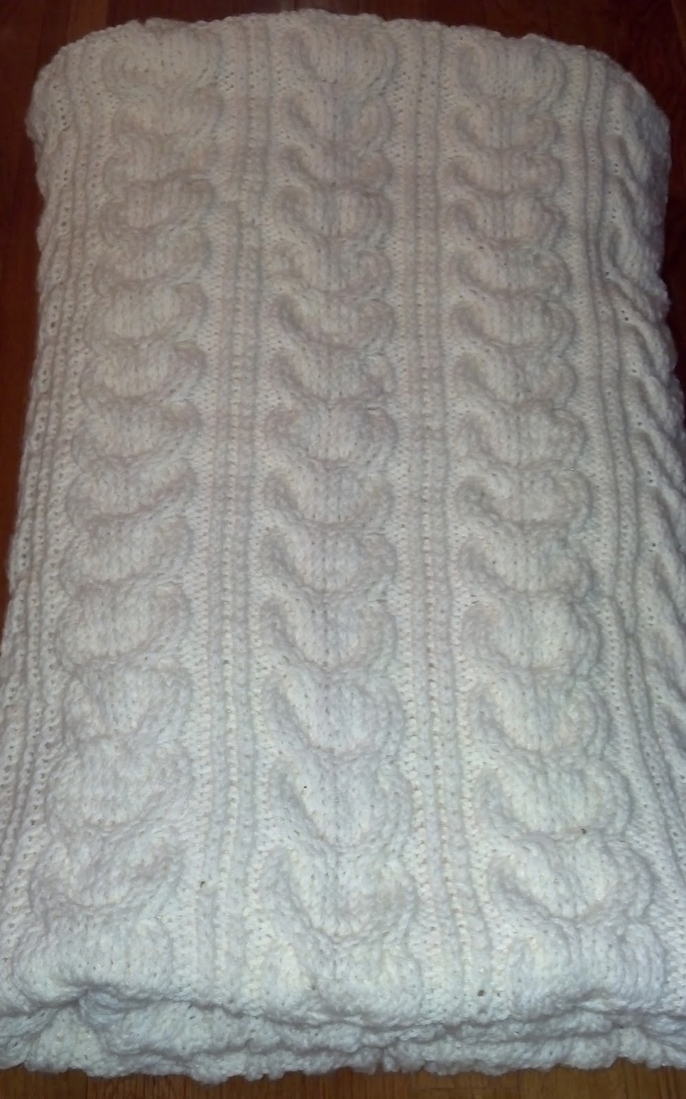 Pattern Pottery Barn Cable Knit Throw Knit a Bit, Crochet Away
